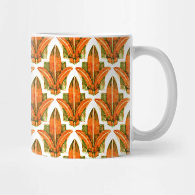 Fleur de lis - orange by crumpetsandcrabsticks